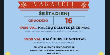 Jūrės miestelio Kalėdinės eglutės įžiebimas