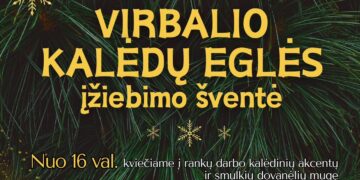 Kalėdų eglės įžiebimo šventė Virbalyje