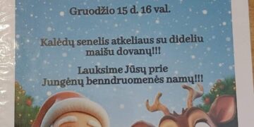 Kalėdų eglutės įžiebimas Jungėnuose