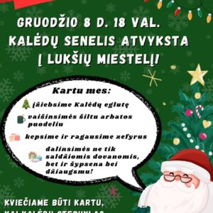 LUKŠIŲ MIESTELIO KALĖDŲ EGLĖS ĮŽIEBIMO ŠVENTĖ