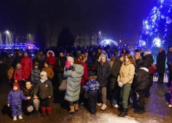 Kudirkos Naumiestyje įvyko Kalėdų eglės įžiebimo šventė