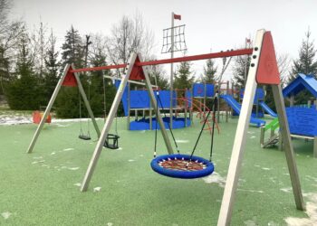 Kybartuose įrengta vaikų žaidimų aikštelė