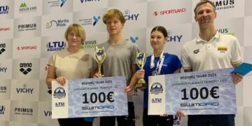 Lietuvos sporto centro sporto komplekso baseine - marijampoliečių medalių gausa