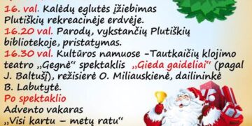 Plutiškių eglutės įžiebimas