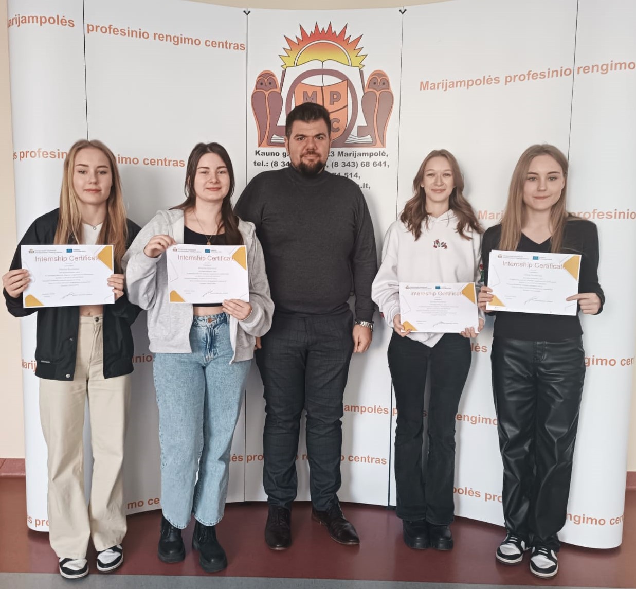 Praktikantės iš Latvijos sėkmingai baigė mokymus