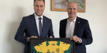 Vilkaviškio savivaldybėje viešėjo Lietuvos futbolo federacijos prezidentas