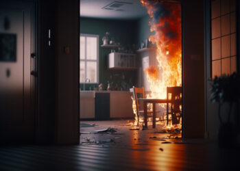 Kalvarijoje liepsnojo daugiabutis - nukentėjo asmuo, evakuoti gyventojai