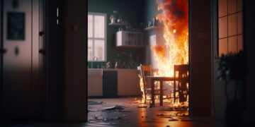 Kalvarijoje liepsnojo daugiabutis - nukentėjo asmuo, evakuoti gyventojai