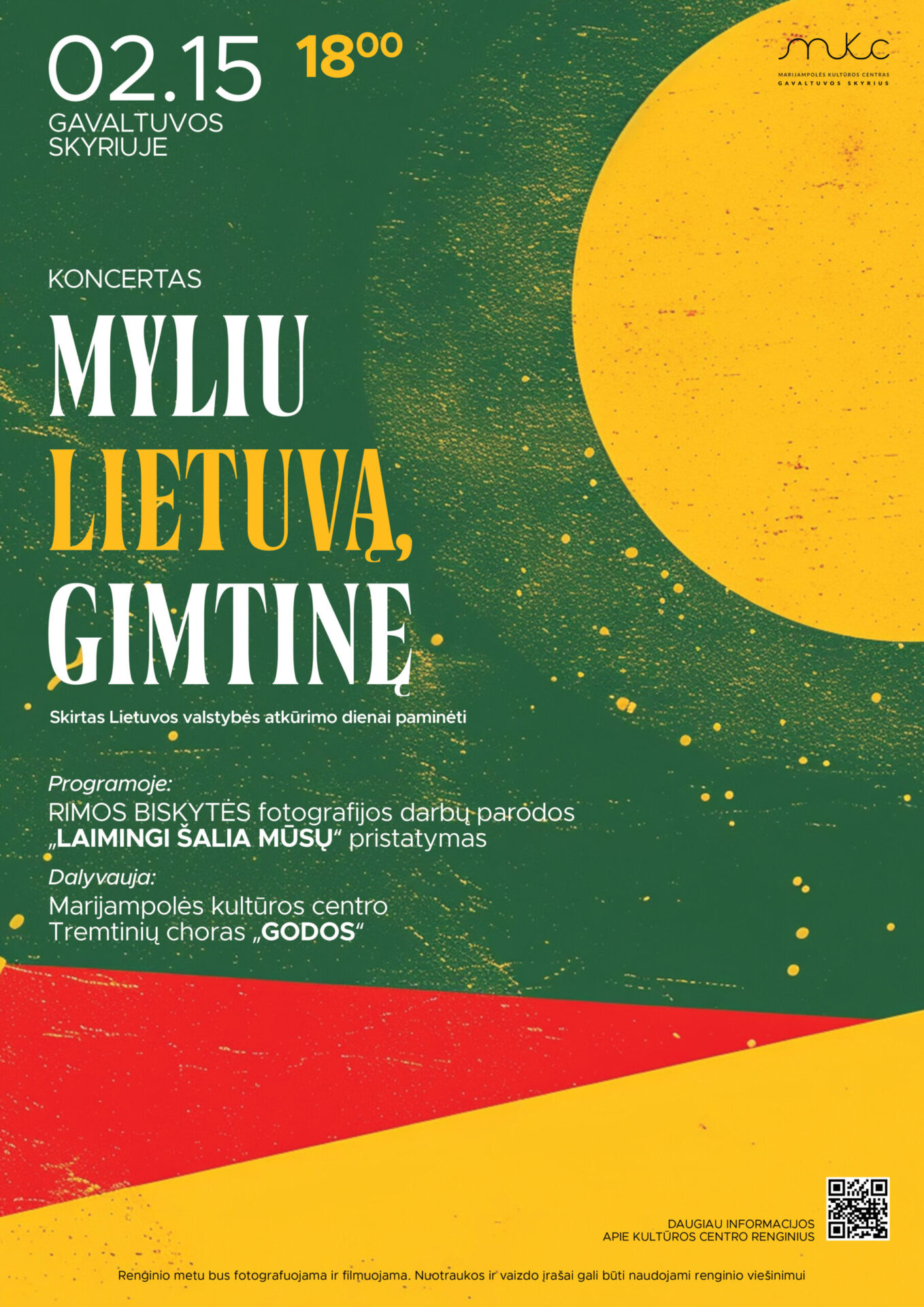 Šventinis koncertas „Myliu Lietuvą, gimtinę”