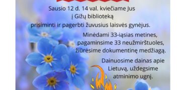 Laisvės gynėjų dienos minėjimas „Aš prisimenu…“ Gižuose