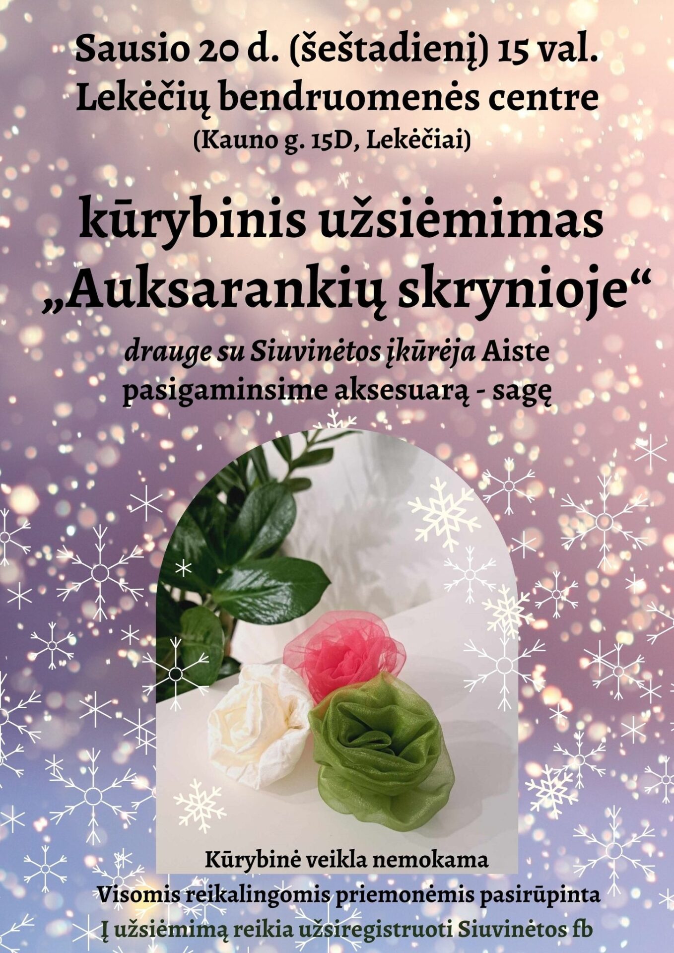 EDUKACINĖ PROGRAMA „AUKSARANKIŲ SKRYNIOJE“