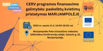 Informacinis renginys „CERV programos finansavimo galimybės“