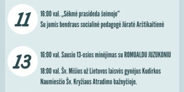 Kudirkos Naumiesčio KC renginiai. Sausis 2024