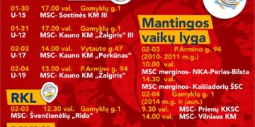 MSC renginiai sausio pabaiga 2024 m.