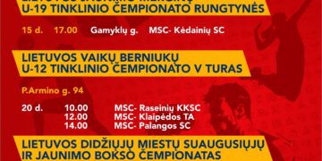 MSC sporto renginiai. Sausio vidurys