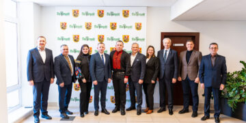 Marijampolės savivaldybėje lankėsi ukrainiečiai iš susigiminiavusio Červonogrado miesto