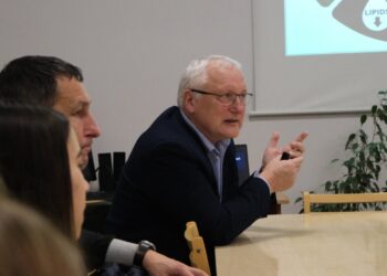Marijampolės sporto centre vyko sporto mokslininko Alberto Skurvydo paskaita