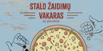 Stalo žaidimų vakaras su picomis