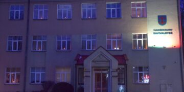 Vilkaviškyje vyko pilietinė iniciatyva „Pergalės šviesa“