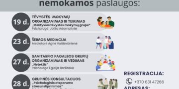 Grupinės ir individualios konsultacijos su psichologe