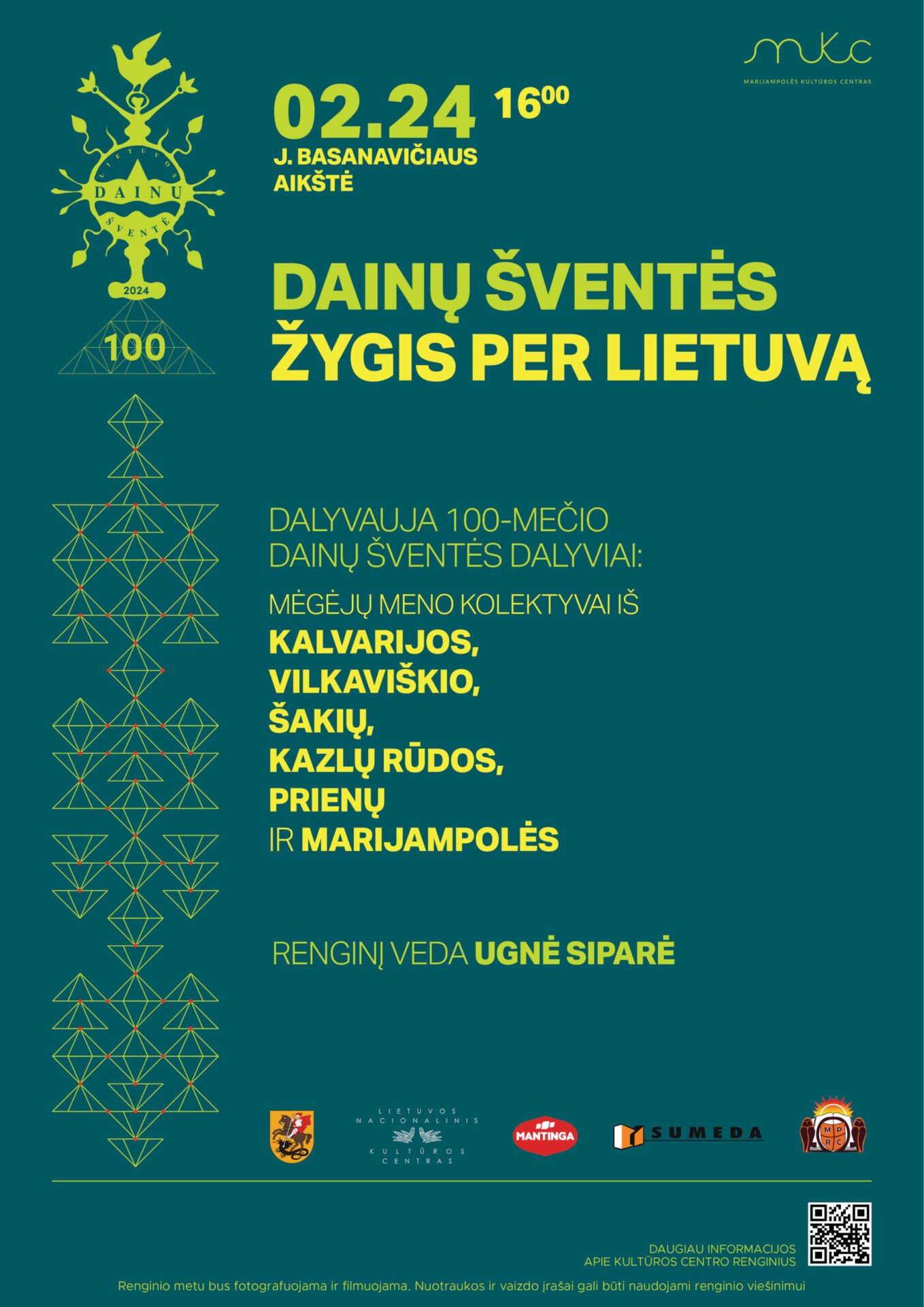 Dainų šventės žygis per Lietuvą