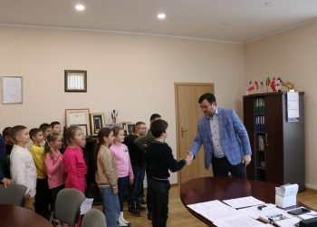 Kalvarijos savivaldybės administracijoje lankėsi mokiniai