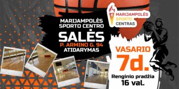 MARIJAMPOLĖS SPORTO CENTRO P. ARMINO G. SALĖS ATIDARYMO ŠVENTĖ