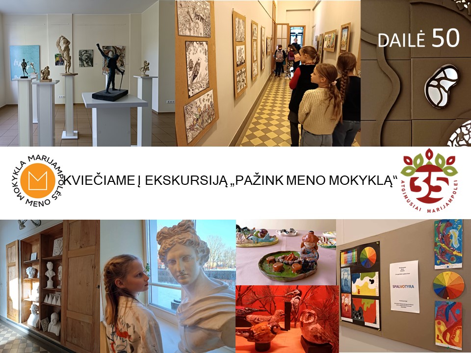 Marijampolės meno mokyklos mokinių darbų parodos ir ekspozicijos