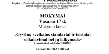 Nemokami mokymai ūkininkams