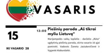 Piešinių paroda „Aš tikrai myliu Lietuvą“