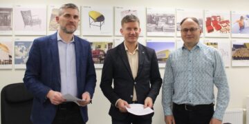 Prie pėsčiųjų-dviračių tako įrengimo įgyvendinimo prisideda ir verslo įmonė