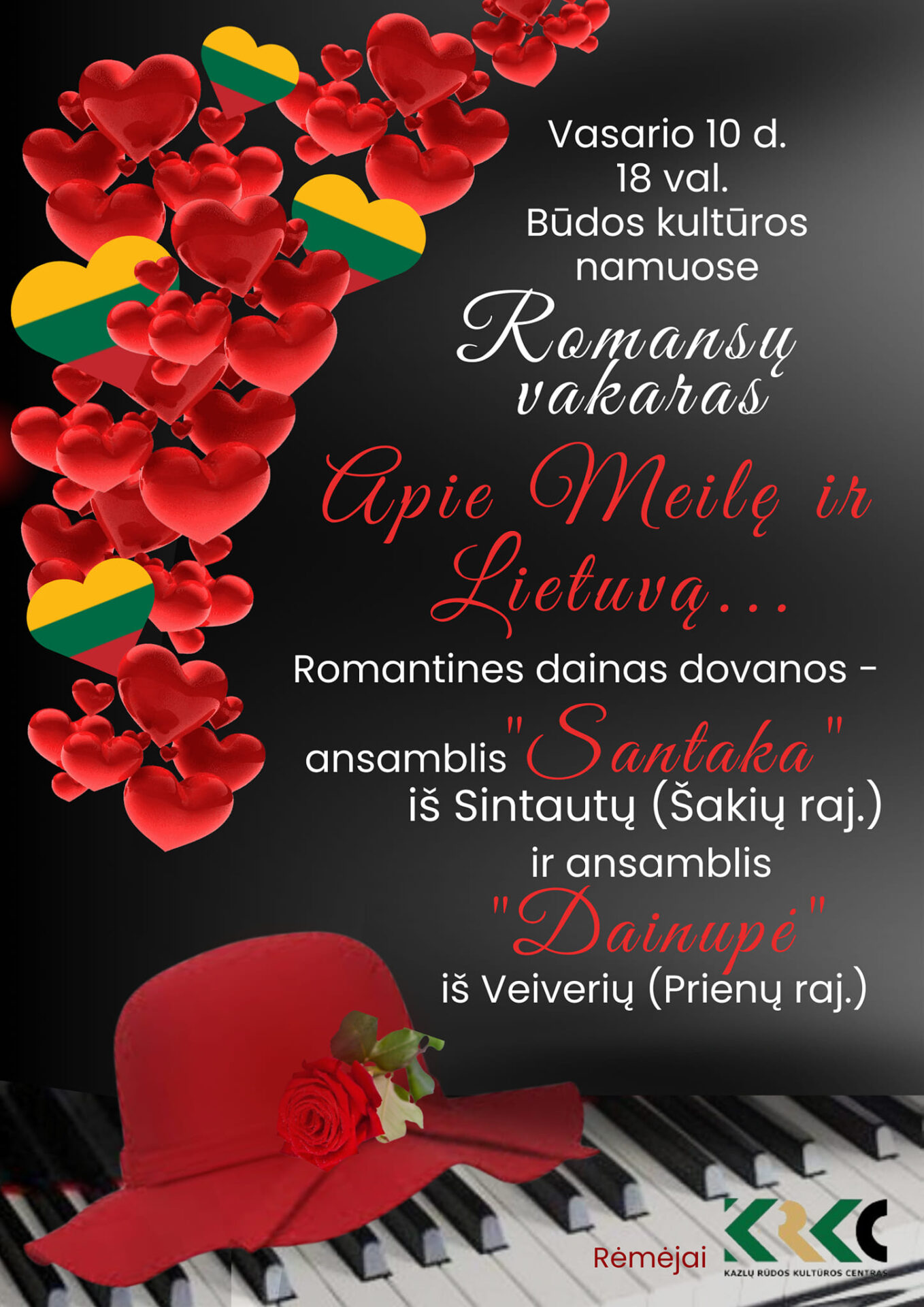 Romansų vakaras „Apie Meilę ir Lietuvą“