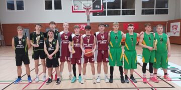 Šakiuose mokiniai varžesi 3x3 krepšinio varžybose