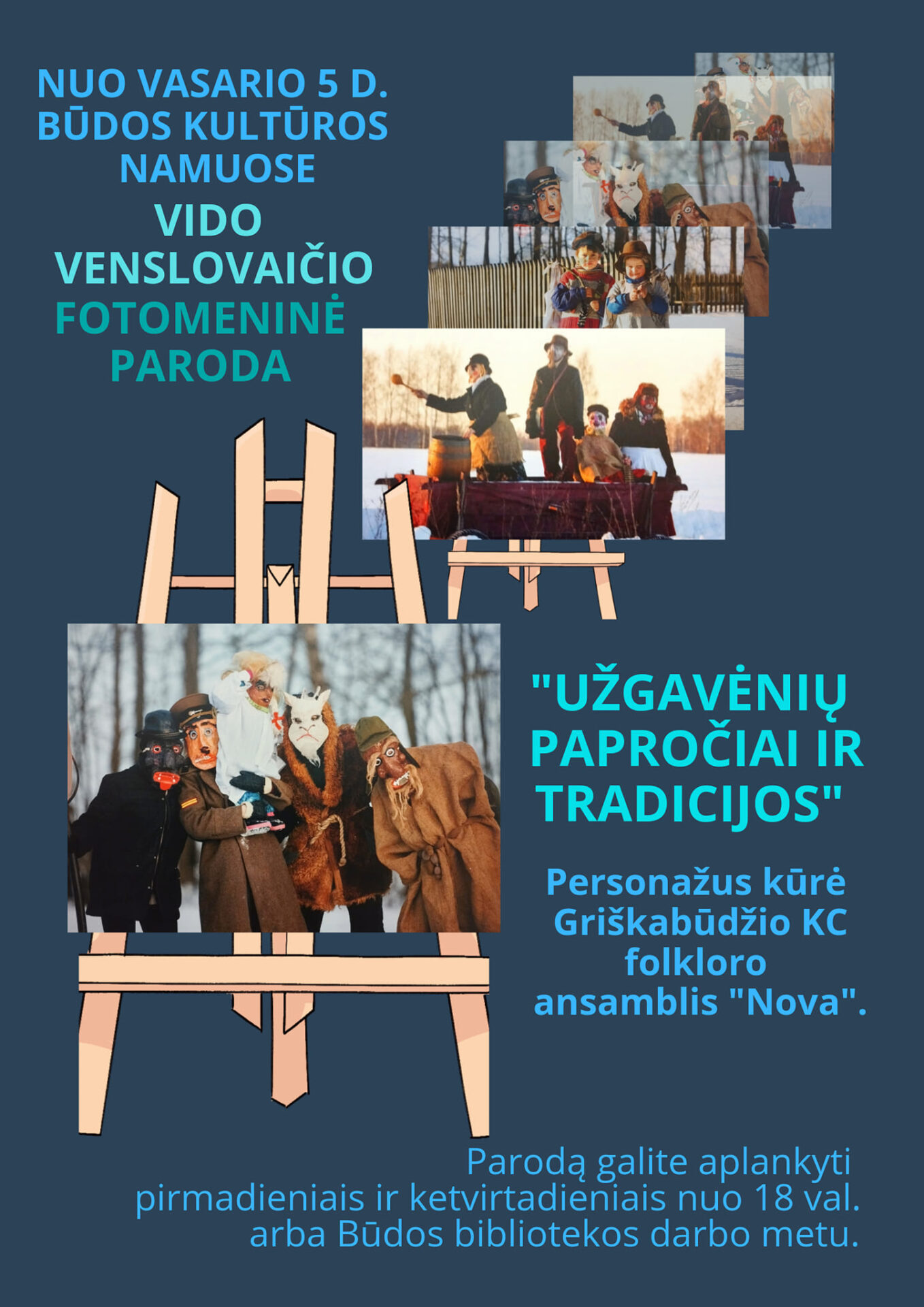 V. Venslovaičio fotodrobių paroda „Užgavėnių papročiai ir tradicijos“