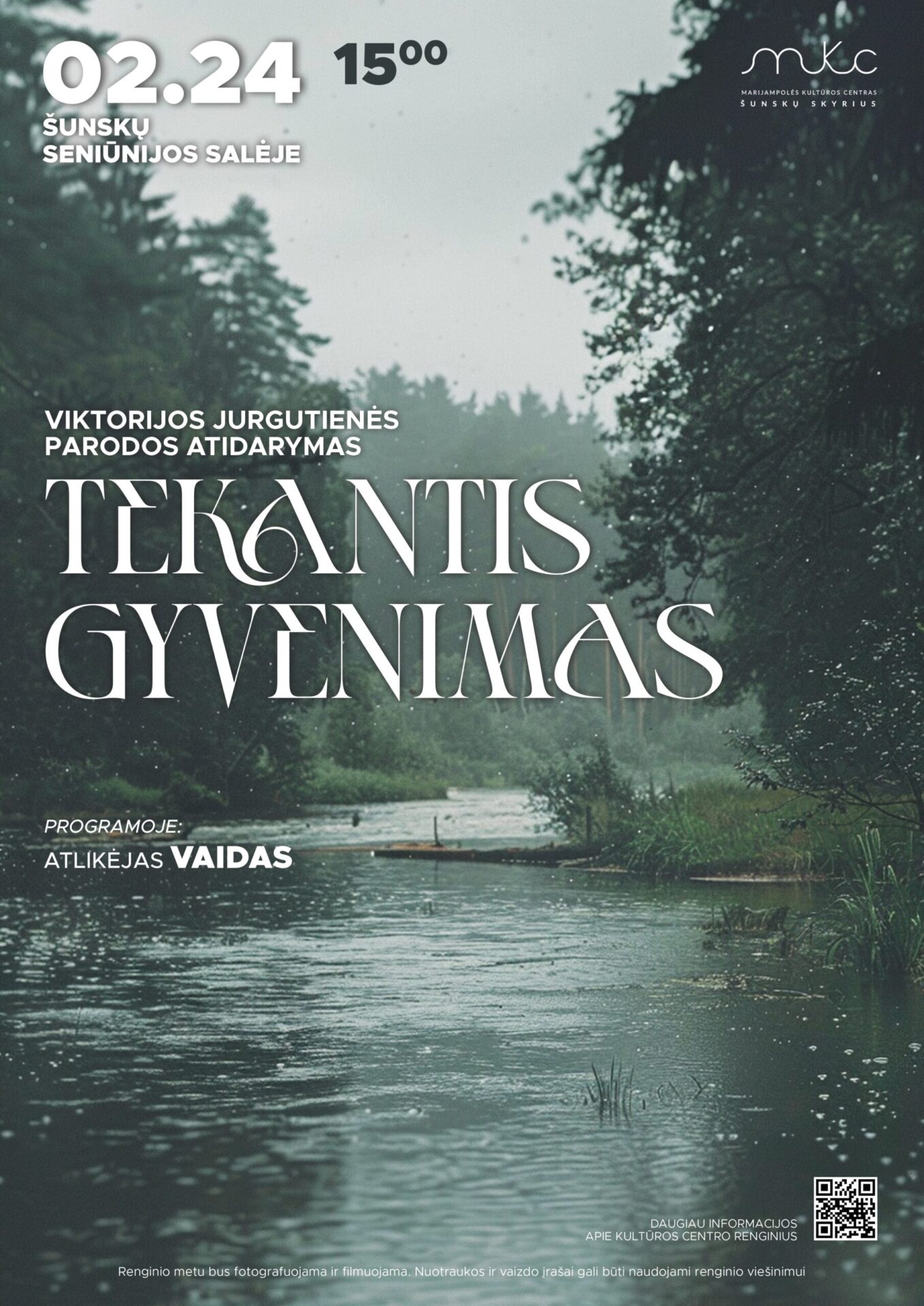 Viktorijos Jurgutienės parodos „Tekantis gyvenimas” atidarymas Šunskuose