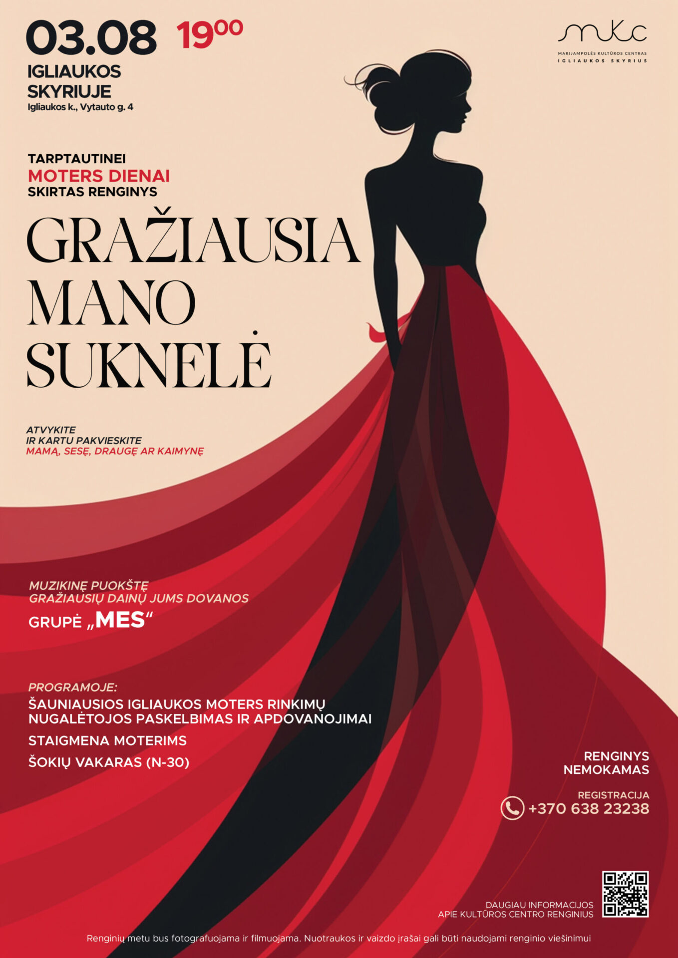 Tarptautinei moters dienai skirtas renginys „Gražiausia mano suknelė” | Igliauka