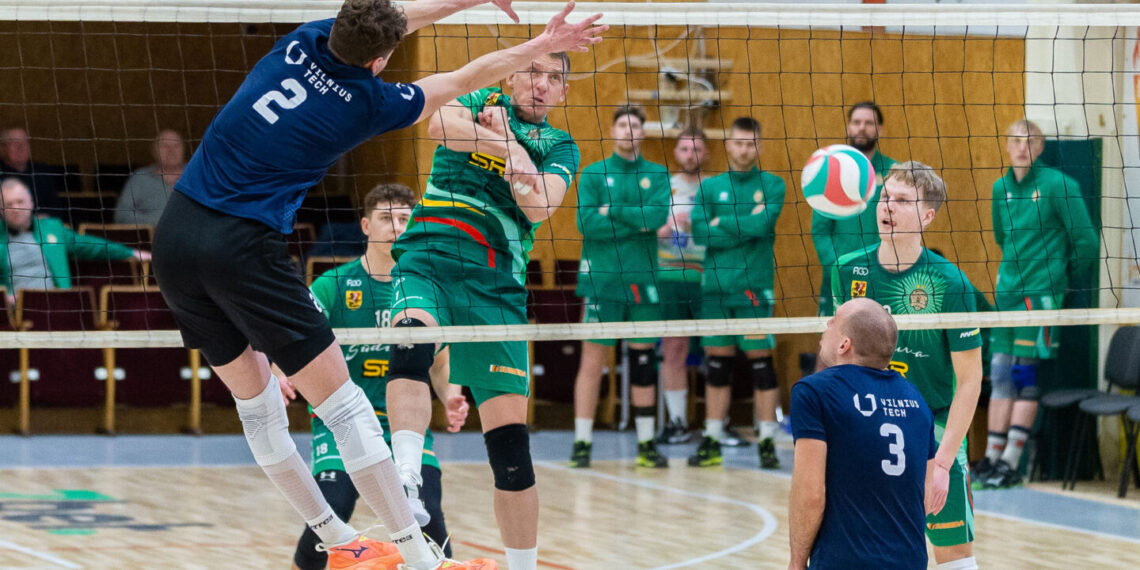 Marijampoliečiai sėkmingai startavo Lietuvos vyrų tinklinio čempionato ketvirtfinalyje