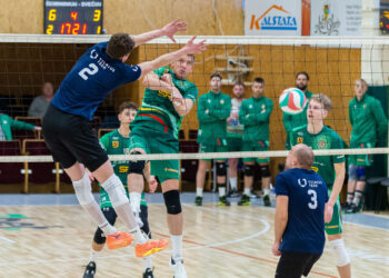 Marijampoliečiai sėkmingai startavo Lietuvos vyrų tinklinio čempionato ketvirtfinalyje