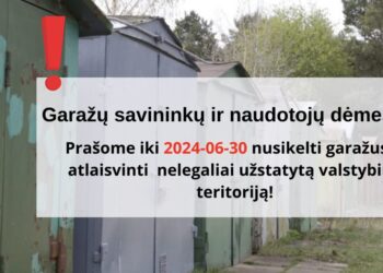 Kazlų Rūdos savivaldybė informuoja gyventojus dėl garažų naudojimo