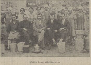 Kursų dalyviai Vilkaviškio dvare