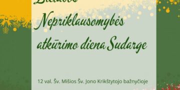 LIETUVOS NEPRIKLAUSOMYBĖS ATKŪRIMO DIENOS MINĖJIMAS Sudarge