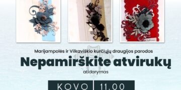 Marijampolės ir Vilkaviškio kurčiųjų draugijos parodos „Nepamiškite atvirukų“ atidarymas