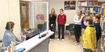 Moksleiviai domėjosi socialine-pilietine veikla bibliotekoje