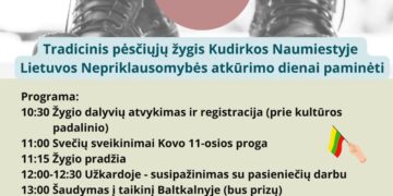 Pėsčiųjų žygis Kudirkos Naumiestyje
