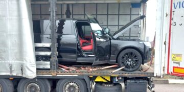 Prieš du mėnesius Vokietijoje, įtariama, vogtą „Land Rover“ sulaikė Lietuvos pasieniečiai