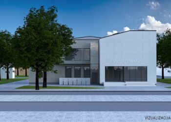 Šakių KC atnaujinimo vizualizacija