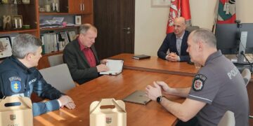 Saugumo klausimai aptarti su Marijampolės apskr. VPK ir Šakių rajono PK viršininkais