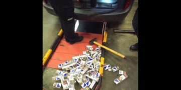 Kybartuose sulaikyta cigarečių kontrabanda