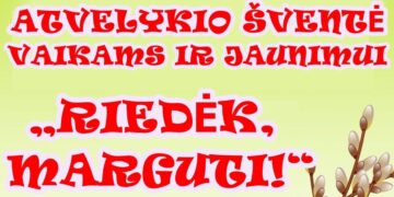 Atvelykio šventė vaikams ir jaunimui Brukuose „Riedėk marguti“