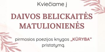 Daivos Belickaitės Matulionienės knygos pristatymas